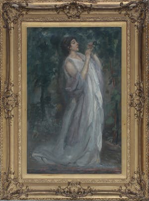 Pieter Cornelis de Moor - Vrouw in tuin kopen? Bied vanaf 525!