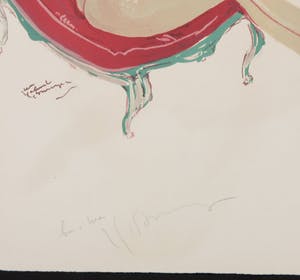Jean-Gabriel Domergue - Litho, Une cavalière uit de portfolio La Parisienne kopen? Bied vanaf 200!