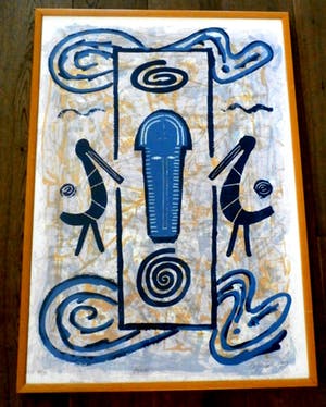 Bettina Lopetro - ingelijste zeefdruk: Birds - 1993 kopen? Bied vanaf 55!