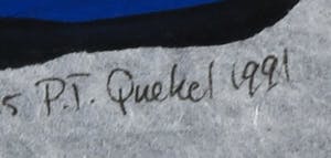 Piet Quekel - Lot van drie gouaches op rijstpapier, A spermwhale / Potvisch kopen? Bied vanaf 45!