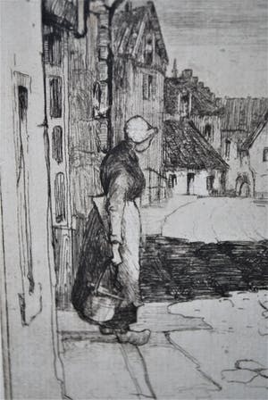 Thomas Bonar Lyon - Begijnhof Brugge - ets kopen? Bied vanaf 65!