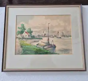 Marius de Jongere - Dorpsgezicht - van de andere kant verkauft für € 75!