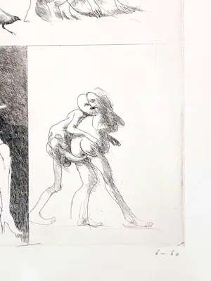 Geurt van Dijk - Omtrent erotiek, gesigneerde ets kopen? Bied vanaf 50!