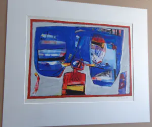 Geert Vrijdag - HAVEN / KLEURZEEFDRUK / 68x82cm / SIG / 1995 / PASSE-PARTOUT + RUG kopen? Bied vanaf 45!