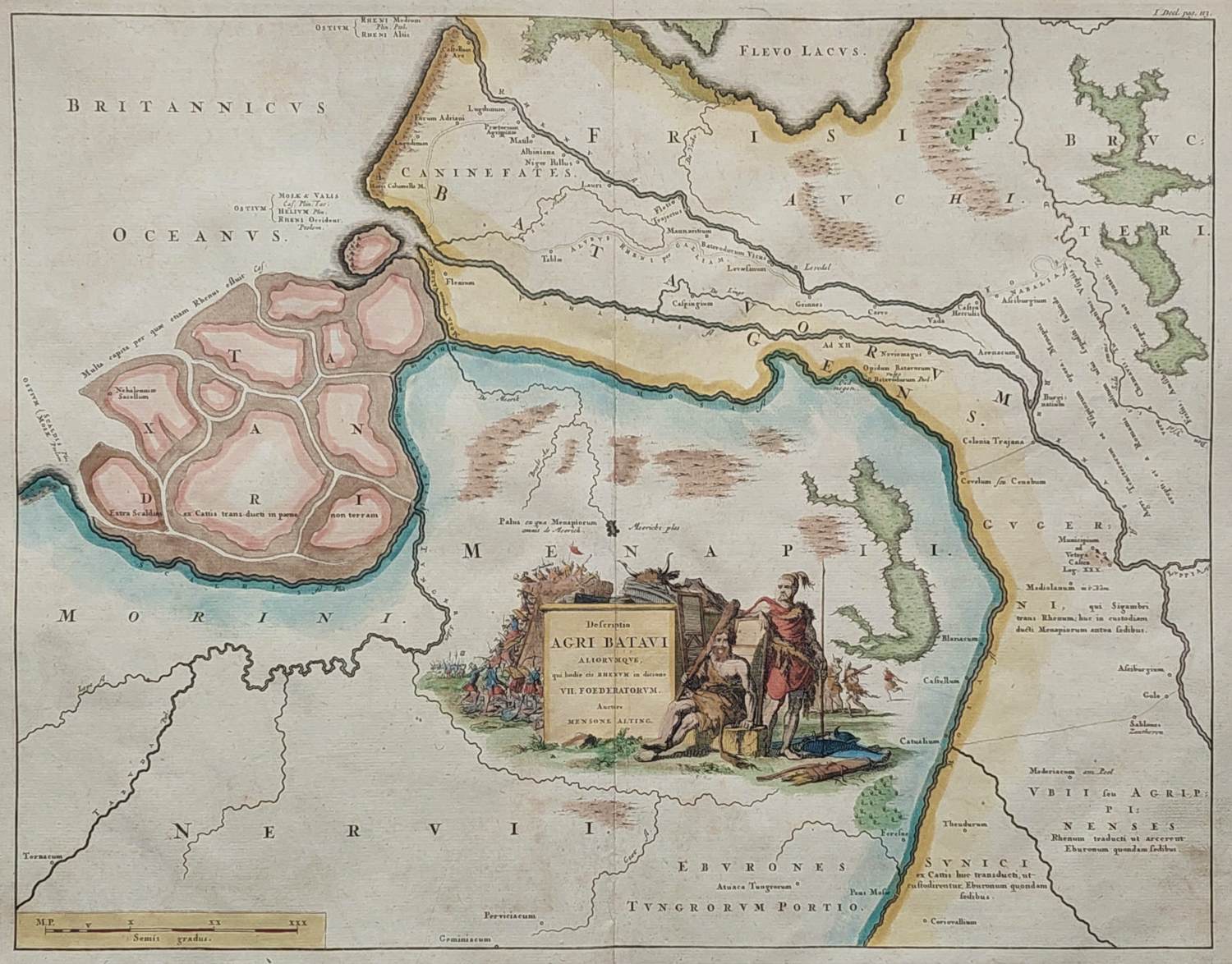 Francois Halma - Brabant Zeeland ea Oude Kaart Bataven Friezen 1725 kopen? Bied vanaf 60!