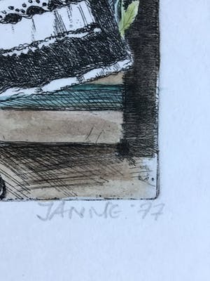 Niet of onleesbaar gesigneerd - Ets aquatint, Mijn poppen, gesigneerd kopen? Bied vanaf 1!