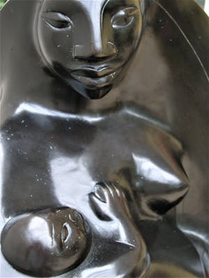 Brons (Onbekend) - Moeder en kind , topbeeld!! kopen? Bied vanaf 1250!