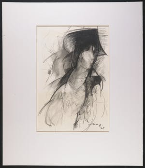 Dana Andreev - Houtskool, Geabstraheerd portret kopen? Bied vanaf 100!