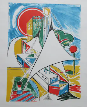 Victor Vito - Origineel Affiche van een expositie in Parijs kopen? Bied vanaf 1!