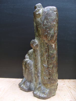 Brons (Onbekend) - Zeer bijzonder zwaar bronzen beeld. kopen? Bied vanaf 750!