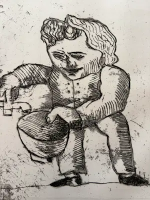 Lucebert - **Prijs Verlaagd** Spaanse Snaak (1967) – Originele ets, handgesigneerd (24/190) kaufen? Bieten Sie von 189!