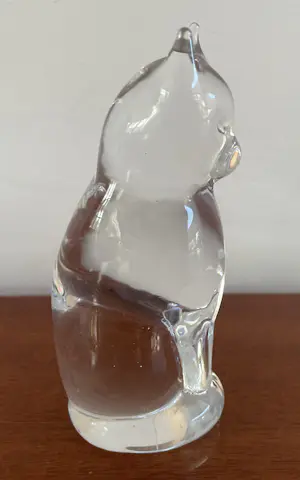 Reijmyre Glasbruk - Glazen figuur zittende kat - ontwerp Tyko Axelsson kopen? Bied vanaf 30!