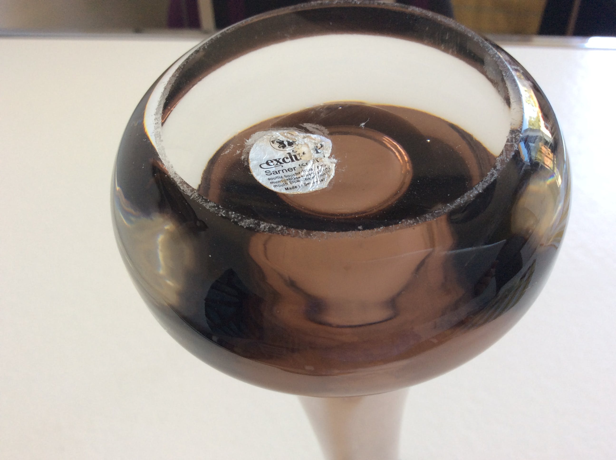 Niet of onleesbaar gesigneerd - Sarner kristal Zwitserland - mondgeblazen vaas kopen? Bied vanaf 1!