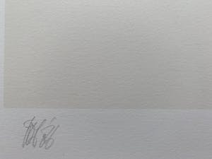 Peter Vos - litho | 'Oude man met uil' | 1986 kopen? Bied vanaf 225!