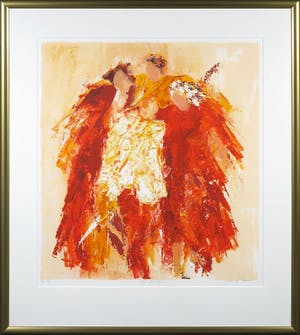 Wil Willemsen - Zeefdruk, The Family - Ingelijst kopen? Bied vanaf 60!