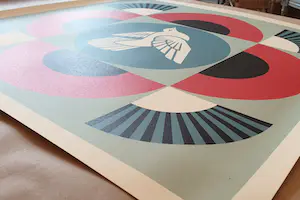 Shepard Fairey - GEOMETRIC DOVE -RED- SIGNED OFFSET LITHOGRAPH kopen? Bied vanaf 1!