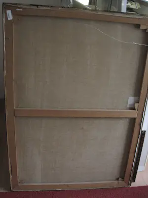 Niet of onleesbaar gesigneerd - GROOT impressionistisch olieverf "Man in rode trui" gesigneerd kopen? Bied vanaf 1!