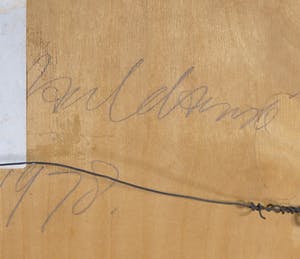 Christiaan Paul Damste - Gemengde techniek op paneel, Steen en lijnen - Ingelijst kopen? Bied vanaf 1!