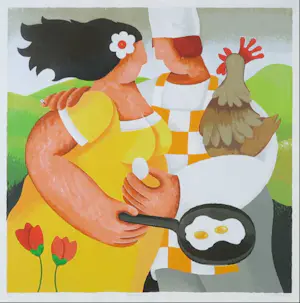 Yvonne Zomerdijk - 4031137 Zeefdruk, Kakelvers kopen? Bied vanaf 25!