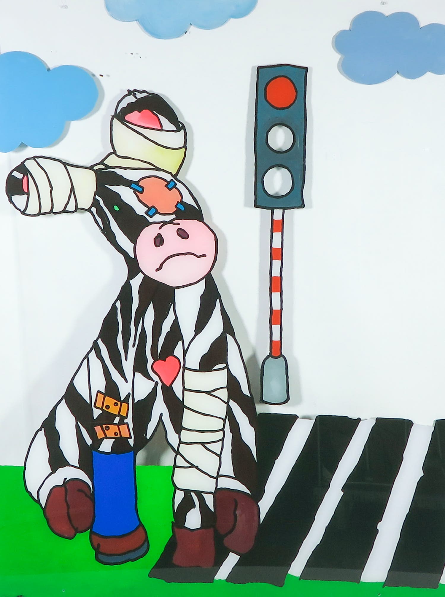 Ella Steenmeijer - Acryl op plexiglas, Kindertekening kopen? Bied vanaf 1!