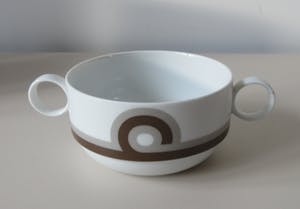 Wolf Karnagel - Vier porseleinen soepkommen servies Terra Compagna - Rosenthal Studio Linee kopen? Bied vanaf 24!