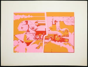 Dane Beerling - Zeefdruk, Er hangt een wolk... kopen? Bied vanaf 1!