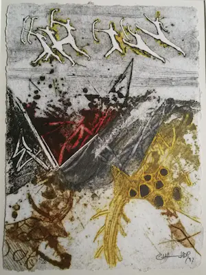 Chabab Tayefeh Mohajer - Ingelijste reliefets "Dance des Arches" kopen? Bied vanaf 60!