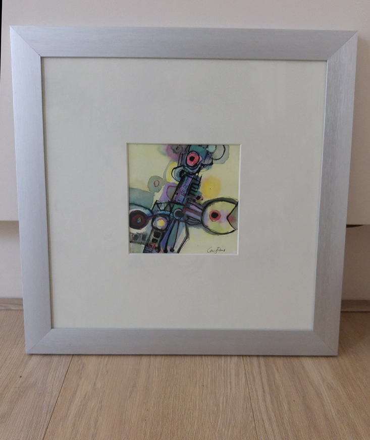 Toine Corstjens - Kleurig Vogeltje. verkocht voor € 125!