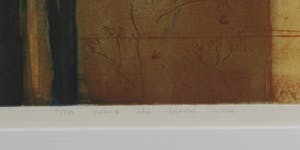 Lukie de Bree - Ets en aquatint, Z.T. Drie Zantedeschia's - Ingelijst kopen? Bied vanaf 40!