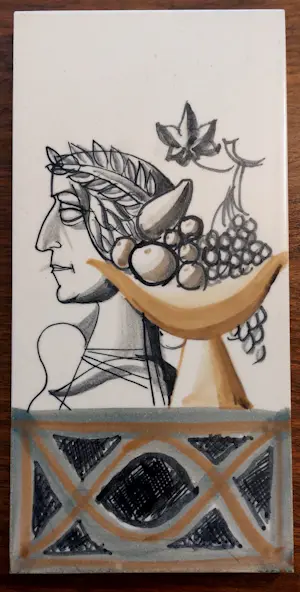 Charles Eyck - Keramische menukaart (zeldzaam) kopen? Bied vanaf 450!