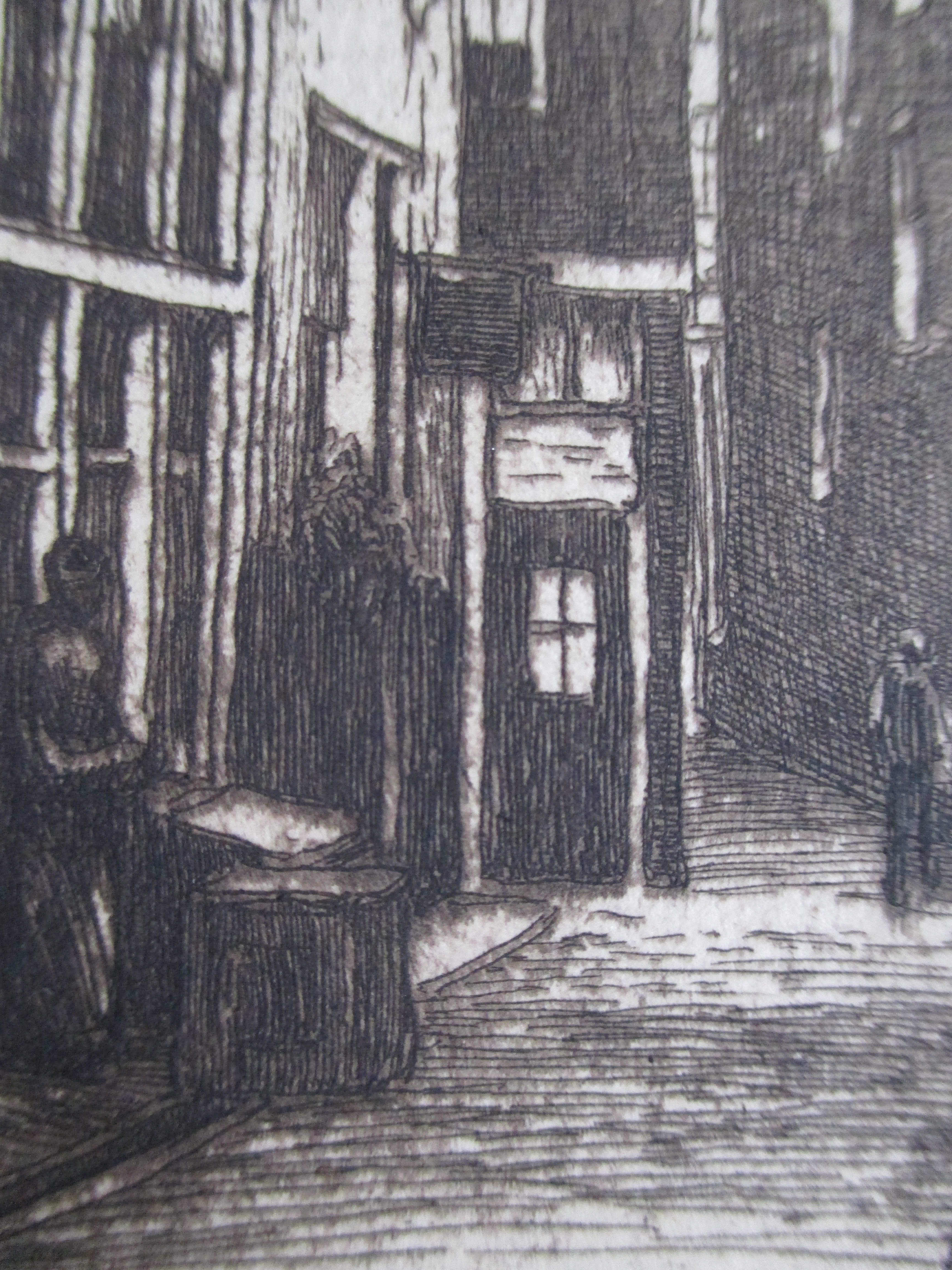 Johannes Josseaud - ets St. Pietersteeg Amsterdam kopen? Bied vanaf 25!