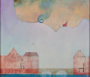 Jan Voets - Kasteelheer - 1977 - acrylverf op hardboard - BKR Den Haag kopen? Bied vanaf 20!