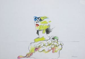 Anton Martineau - Potlood, Vrouwenhoofd kopen? Bied vanaf 50!