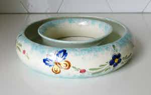 Plateelbakkerij Tiko - Platelen drijfschaal decor Libel verkocht voor € 1!