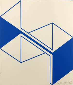 Istvan Nadler - kleurenzeefdruk - zonder titel - 1977 verkocht voor € 100!