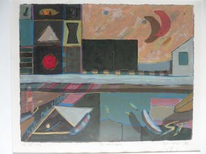 Eric Toebosch - Litho. Titel, "Hemelland". kopen? Bied vanaf 35!