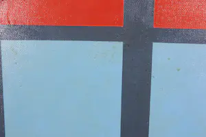 M. A. H. Reijner - Olieverf op tempera op doek, Compositie 2 - Ingelijst (Groot) kopen? Bied vanaf 1!