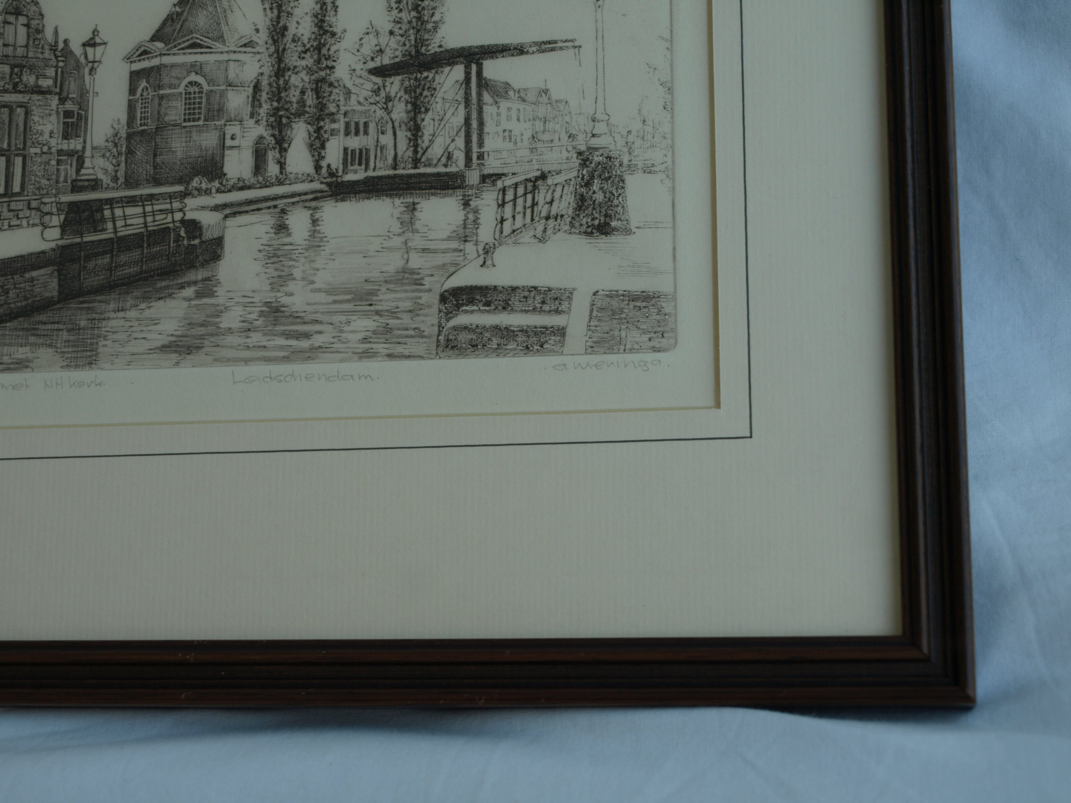 Anko C. Wieringa - Leidschendam, sluis met de Dorpskerk  kopen? Bied vanaf 1!