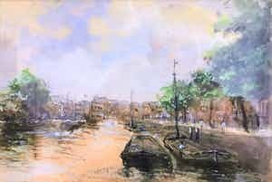 Johan Hendrik van Mastenbroek - Aan de kade in Rotterdam verkocht voor € 535!