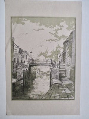 Johan Hendrik van Mastenbroek - Litho sluisje Rotterdam kopen? Bied vanaf 40!