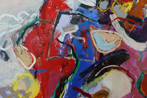 Martin van Dijk - Gemengde techniek op doek, Grand Renard - Ingelijst (Zeer Groot) kopen? Bied vanaf 650!