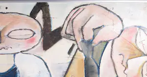 John Lie a Fo - Gemengde techniek op paneel, Haringeters - Ingelijst (Groot) kopen? Bied vanaf 350!