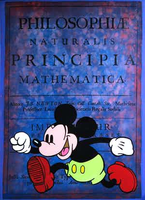 Jan Bollaert - Gemengde techniek op Board, Purple Newton (Groot) verkocht voor € 90!