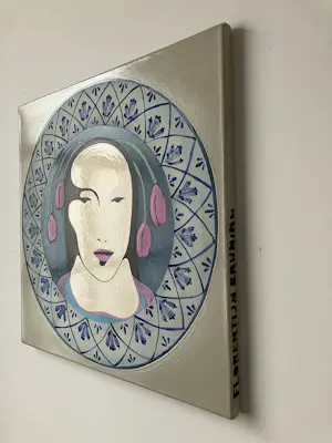 Florentijn Bruning - “Mona Lisa 59” - Gemengde techniek op canvas - Handgesigneerd kopen? Bied vanaf 100!