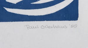Paul Overhaus - Houtsnede, Urban water 8 - Ingelijst kopen? Bied vanaf 1!