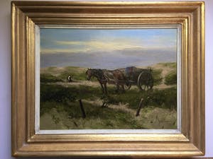 Johan Scherrewitz - Duinlandschap met paard en wagen kopen? Bied vanaf 600!