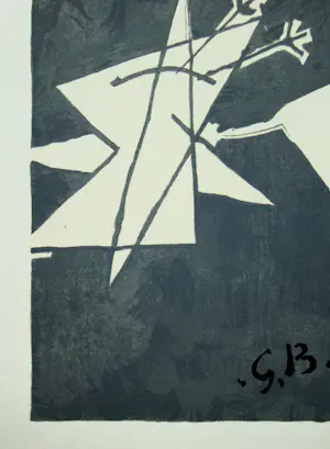 Georges Braque - Ciel gris II. - 1959 - Originele lithografie - met monogram - Mourlot kopen? Bied vanaf 100!