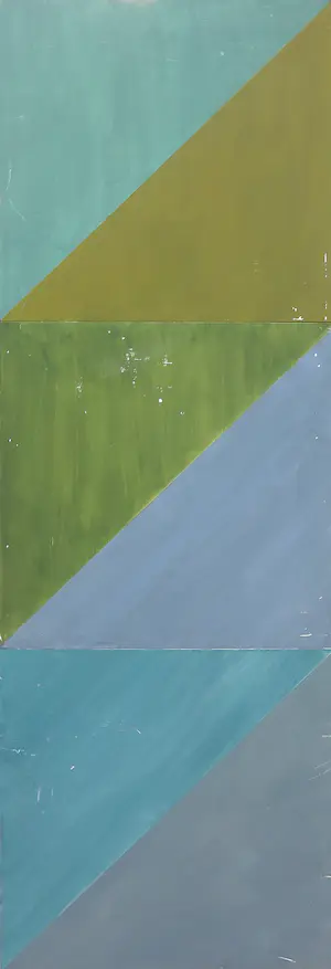 Mathilde Cuijpers - Olieverf op paneel, Geometrisch tweeluik (Groot) kopen? Bied vanaf 1!
