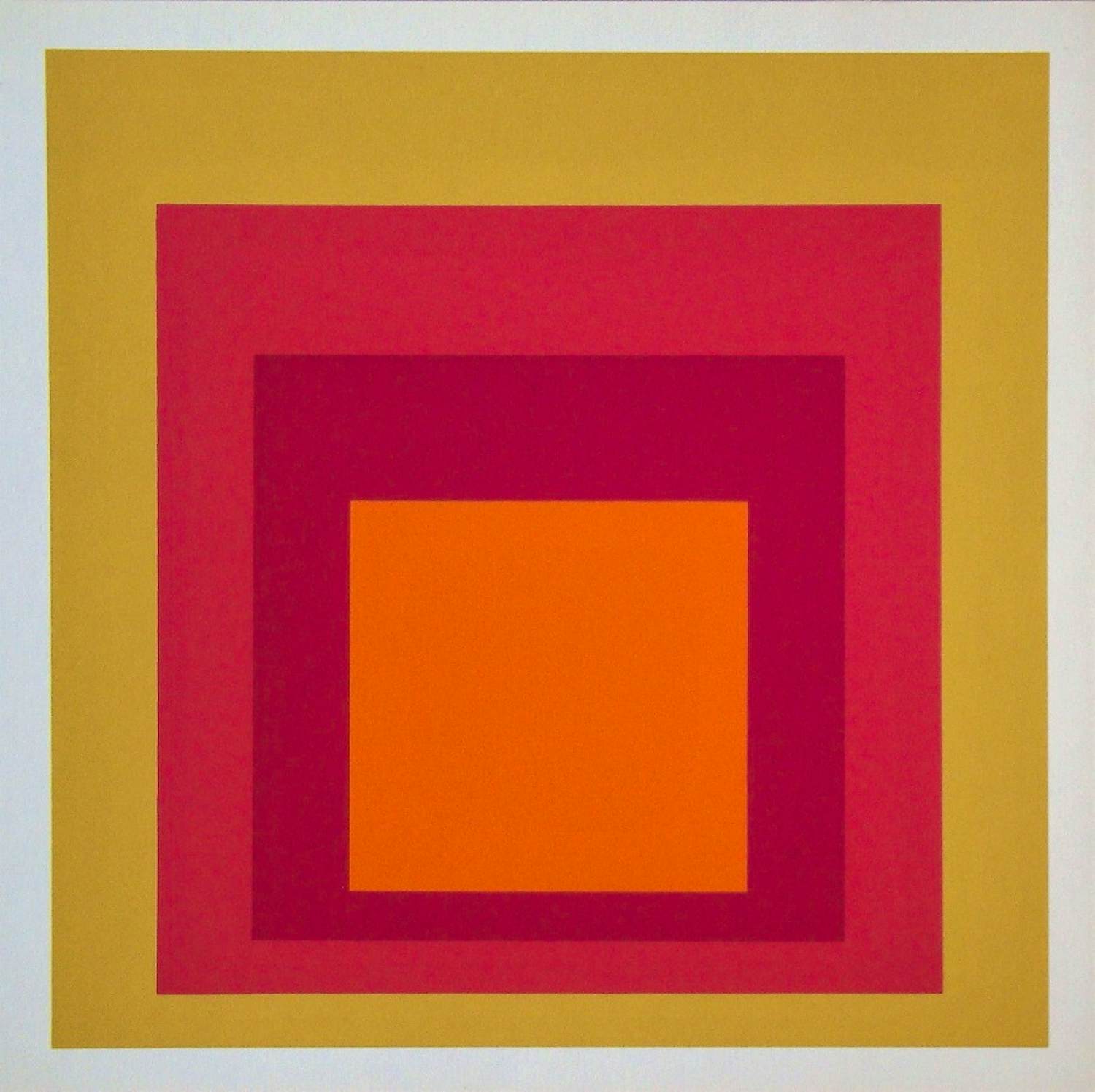 Josef Albers - Homage to the Square - La Tehuana, 1977 - Zeefdruk in kleuren kopen? Bied vanaf 220!