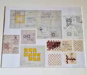 Herman Hertzberger - 1965 - kleurenlithografie "ontwerp Centraal Beheer gebouw" bep. oplage kaufen? Bieten Sie von 58!